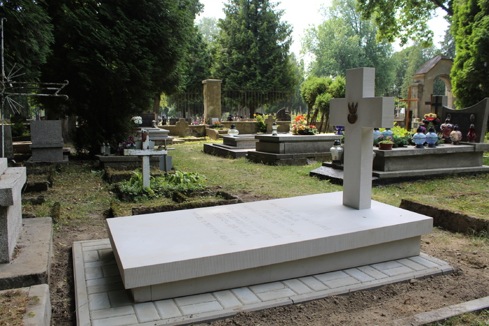 Nowy nagrobek Franciszka Wnukiewicza. Fot. Sylwia Kostyra/IPN Lublin