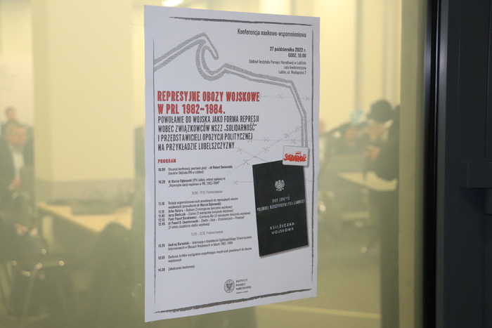 Konferencja naukowo-wspomnieniowa pt. Represyjne obozy wojskowe w PRL 1982–1984... Fot. J. Dudek/IPN Lublin