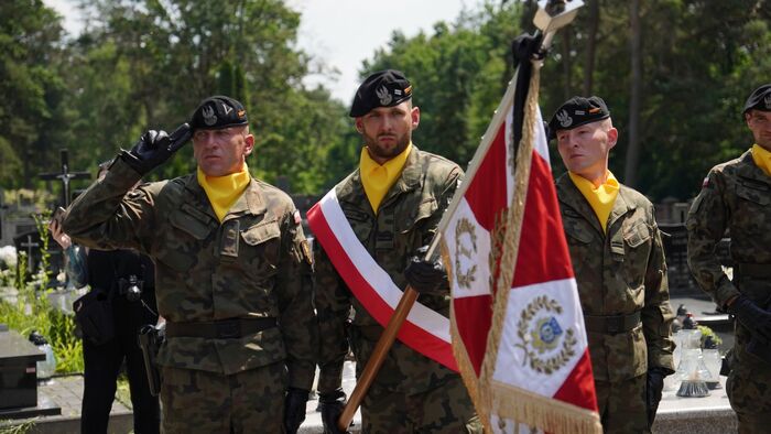 Uroczystości pogrzebowe Stanisława Soleckiego - Wisznice, 21 czerwca 2023 r. Fot. Szczepan Barczyk (IPN)