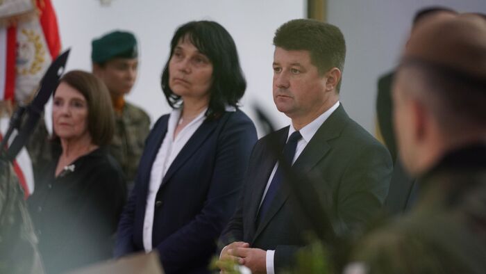 Uroczystości Pogrzebowe Aleksandra Orła - Rejowiec Fabryczny, 30 czerwca 2023 r. / Fot. Szczepan Barczyk (IPN)