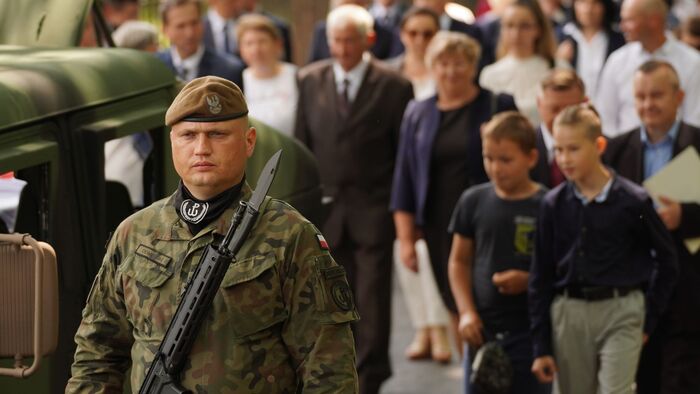 Uroczystości Pogrzebowe Aleksandra Orła - Rejowiec Fabryczny, 30 czerwca 2023 r. / Fot. Szczepan Barczyk (IPN)