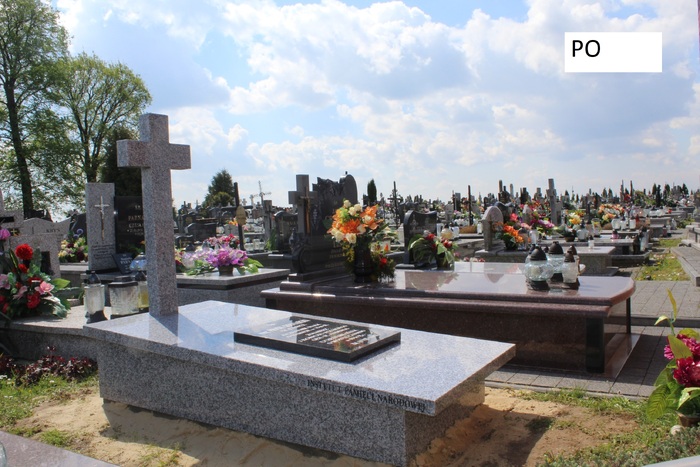 Wykonanie pomnika na grobie żołnierza 2 Korpusu Polskiego – Zamch, 30 kwietnia 2024 r.